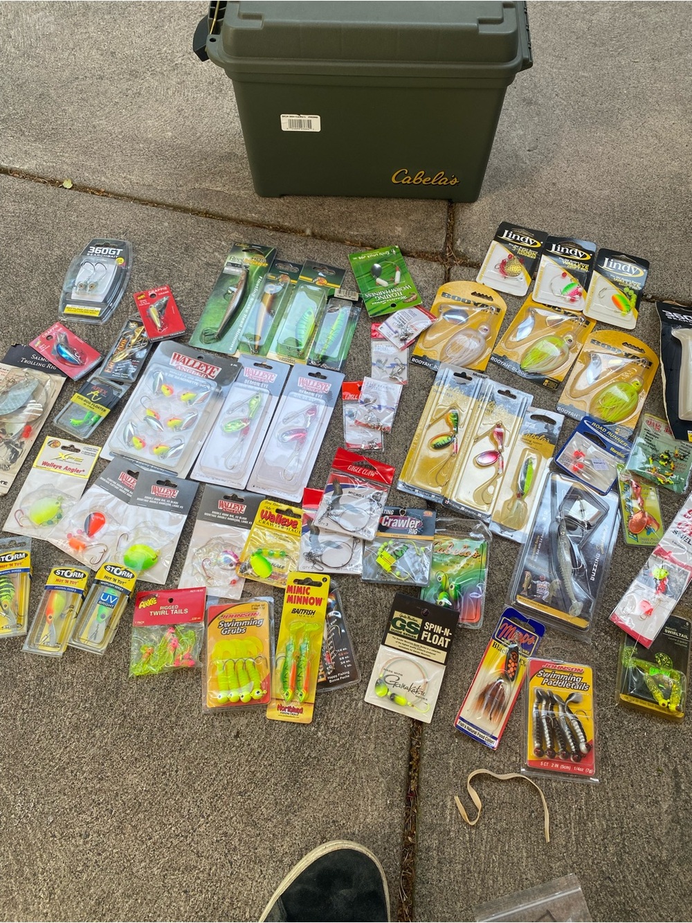Assorted fishing lures